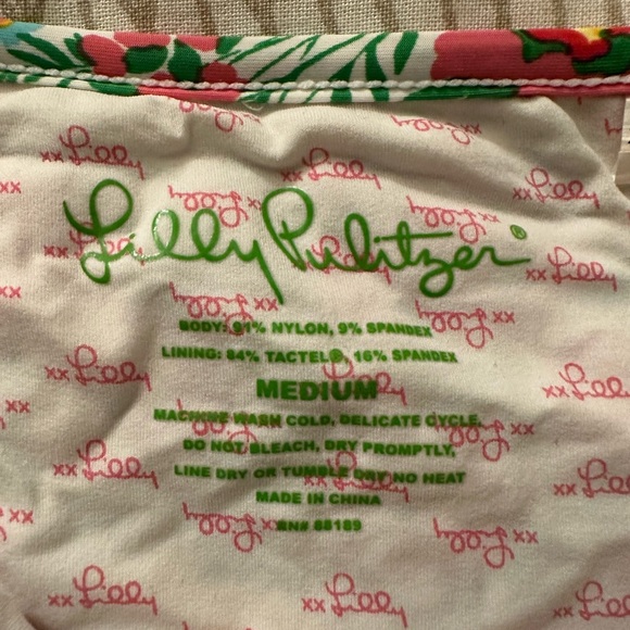 EUC Lilly Pulitzer Ants on Parade Bandeau Bikini, M - Picture 8 of 9